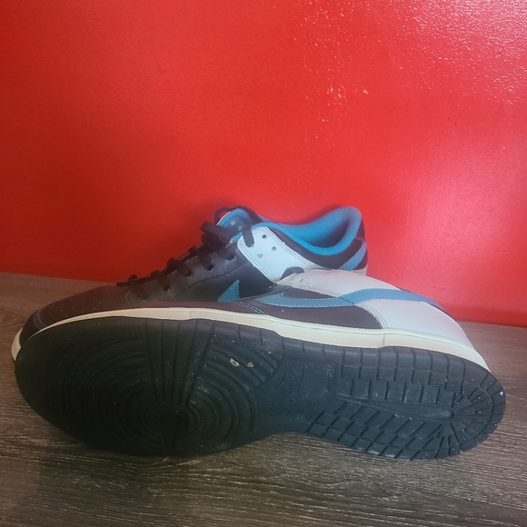 NIKE DUNK LOW 2008 Black Neo Turquoise Blue White Mens Size10.5 Shoes 31… - Picture 4 of 9